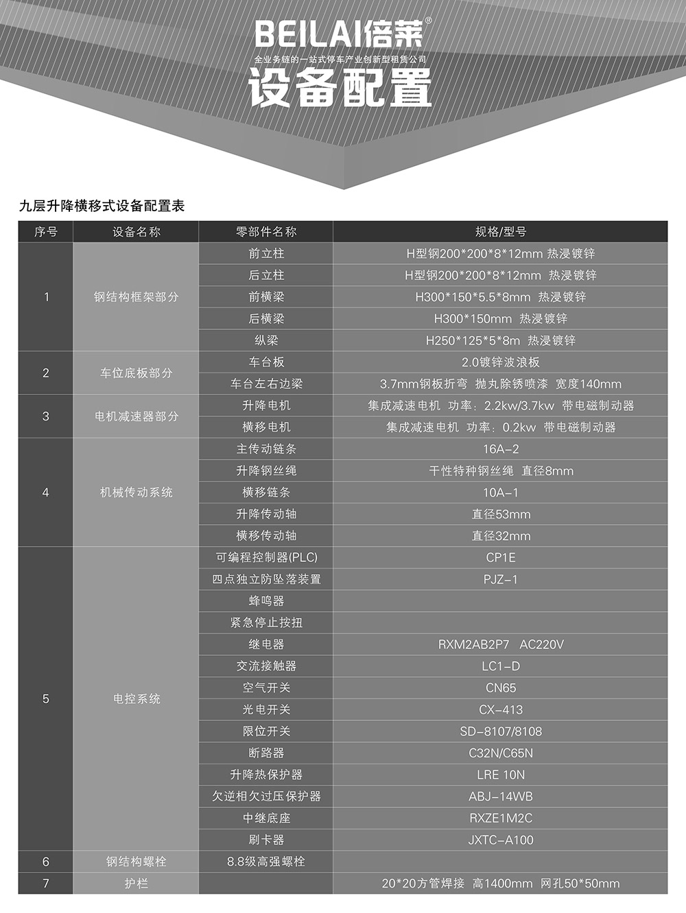 贵阳PSH9九层升降横移立体车库设备配置.jpg